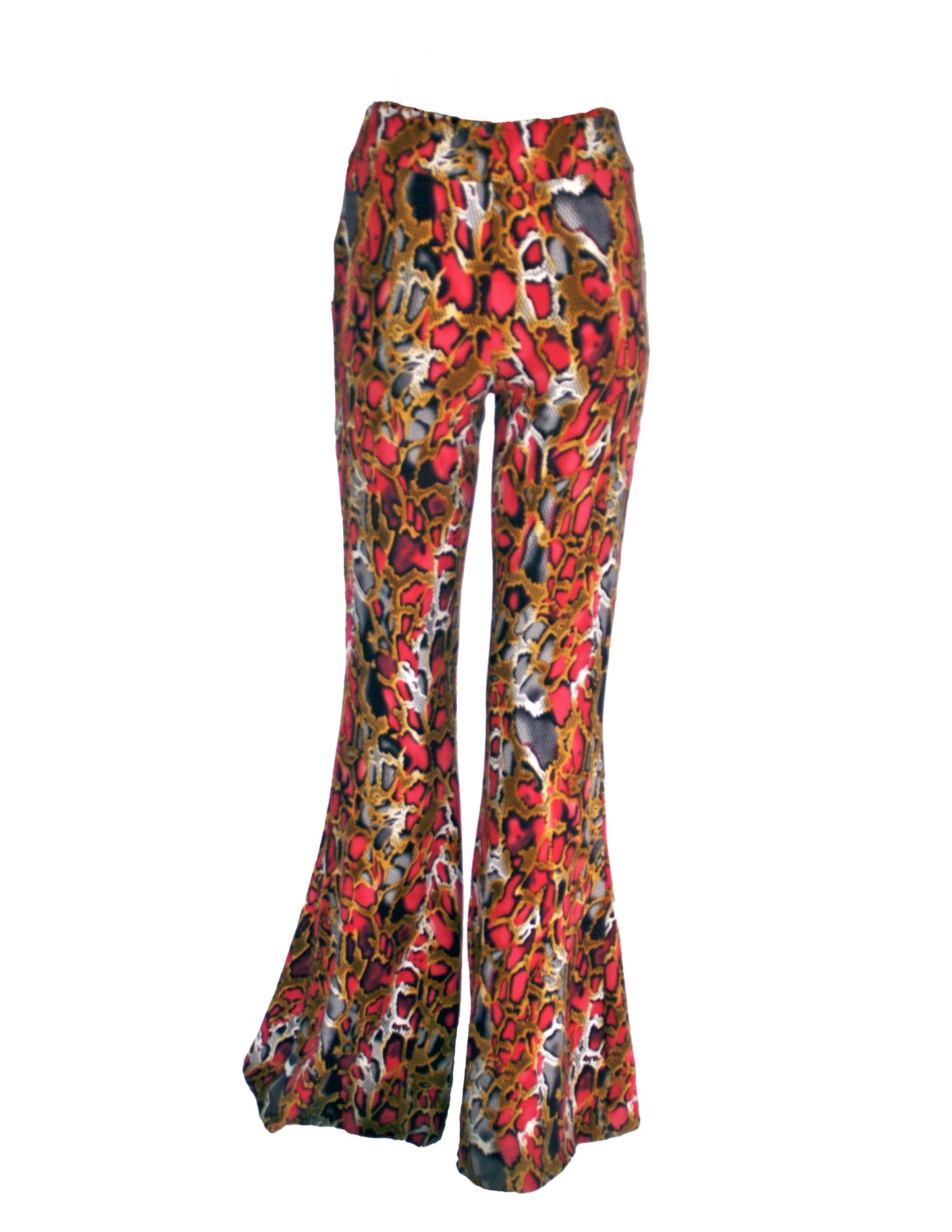 SnakeSkin Cutout Bell Bottoms