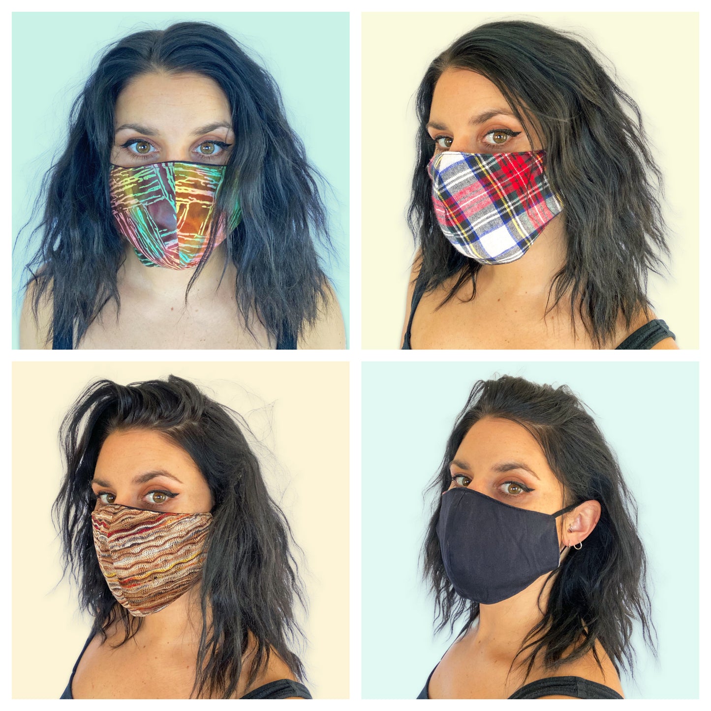 Reversible Pattern/Black Face Mask